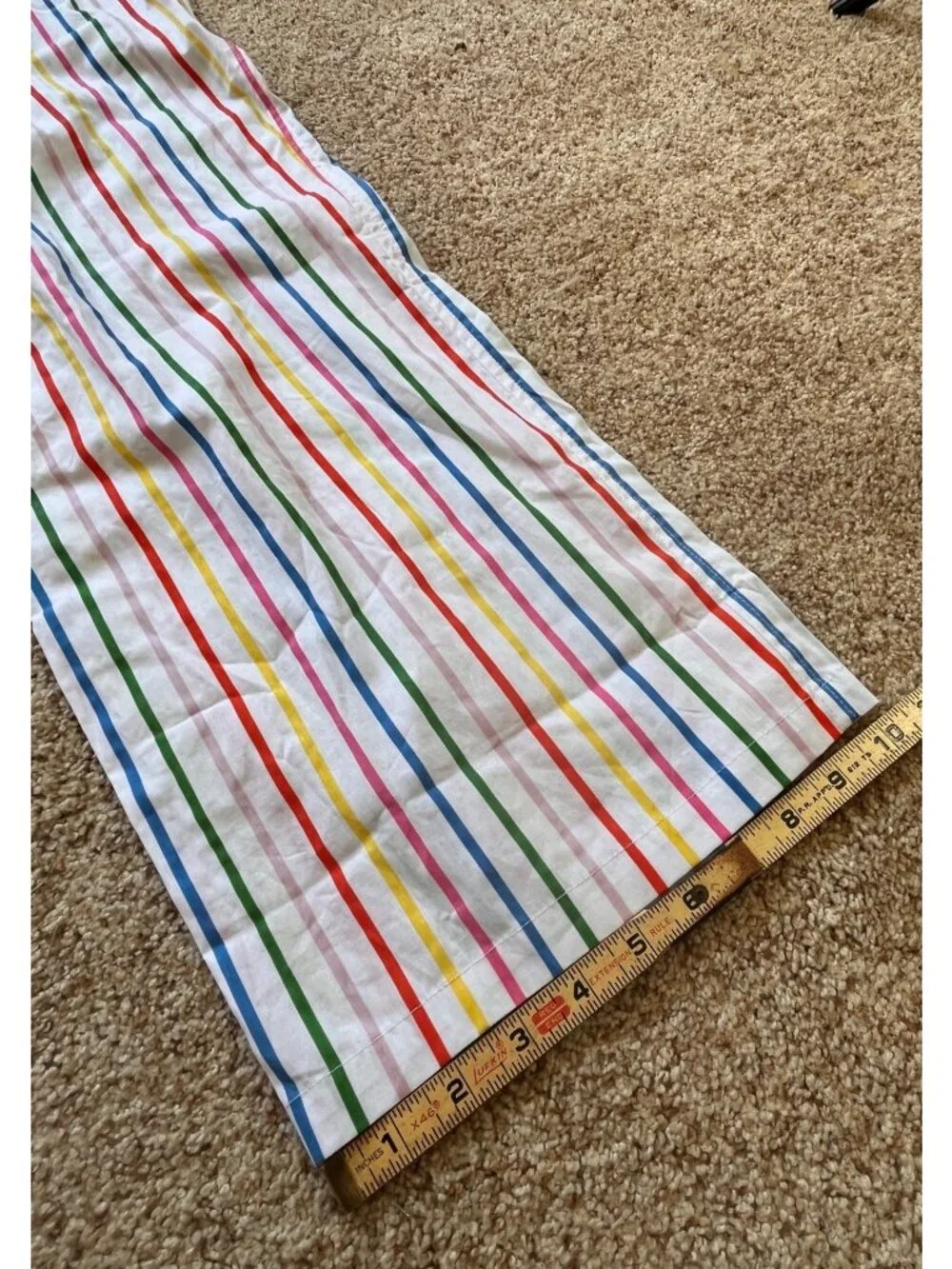 Nooworks 70s Inspired Rainbow Striped Jumpsuit Womens 3XL Dopamine Kidcore Retro